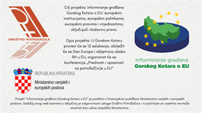 Slika: Završena provedba projekta Informiranje građana Gorskog Kotara o EU
